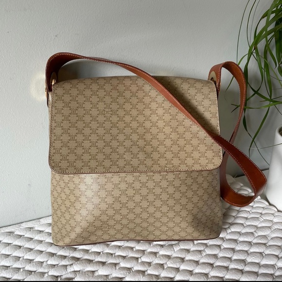 CELINE Shoulder Messenger Bag Macadam - Picture 3 of 10